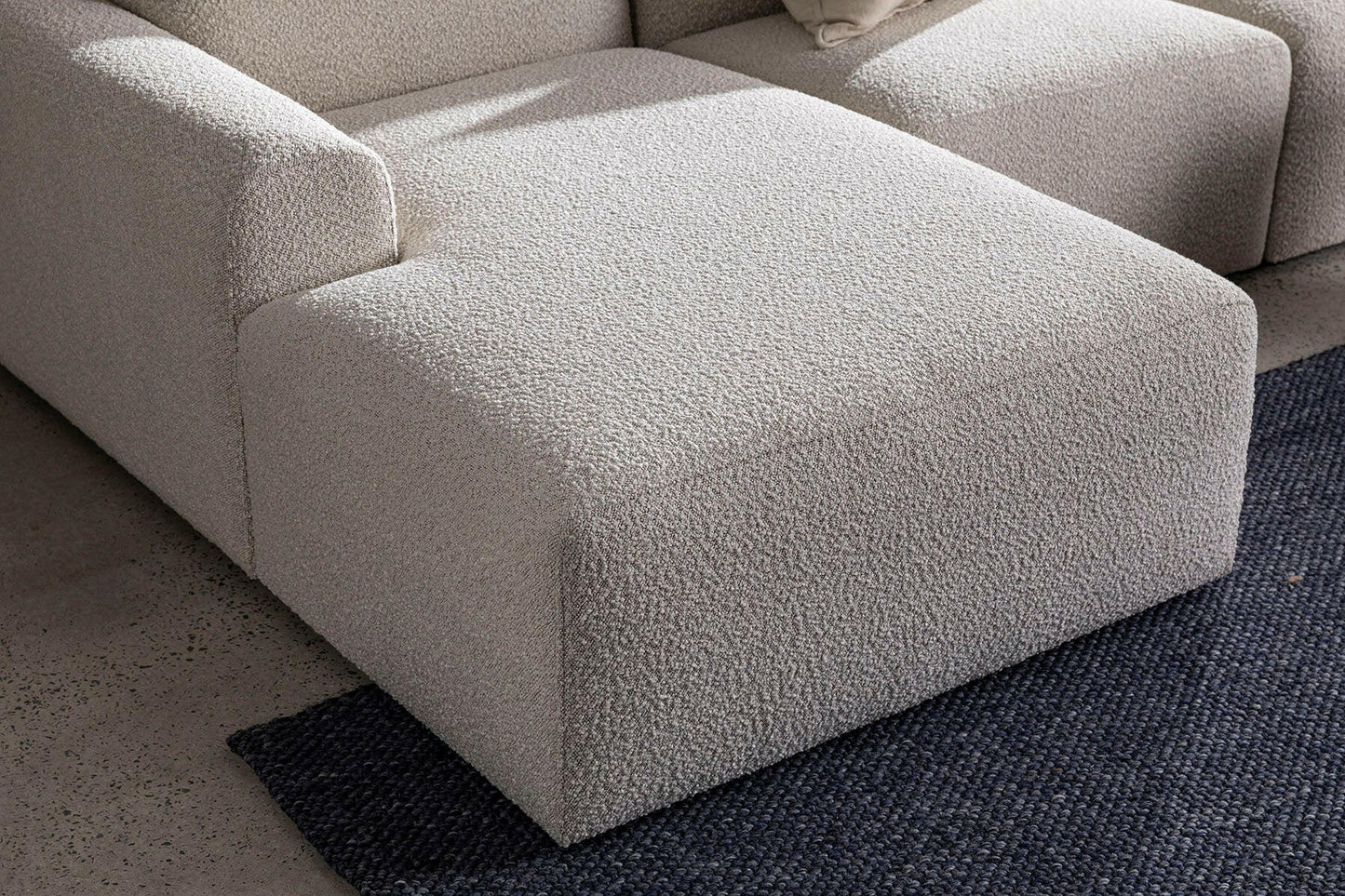 BLACK MODULAR SOFA.