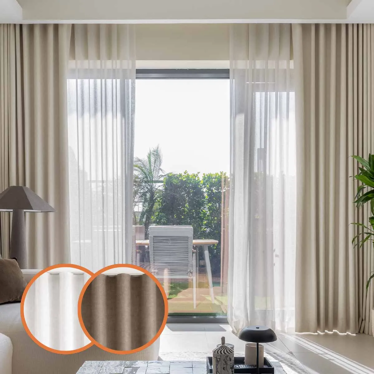 Wave Style Sheer and Blackout Curtains