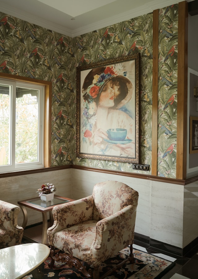 Designer wallpaper Dubai villa