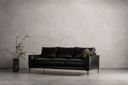 LEATHER SOFA.