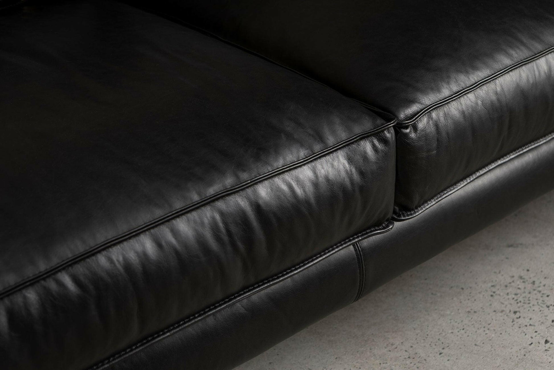 LEATHER SOFA.