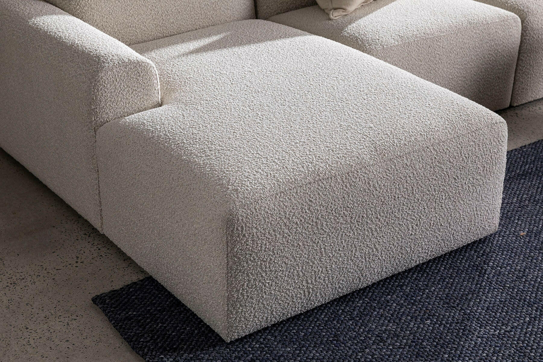 BLACK MODULAR SOFA.