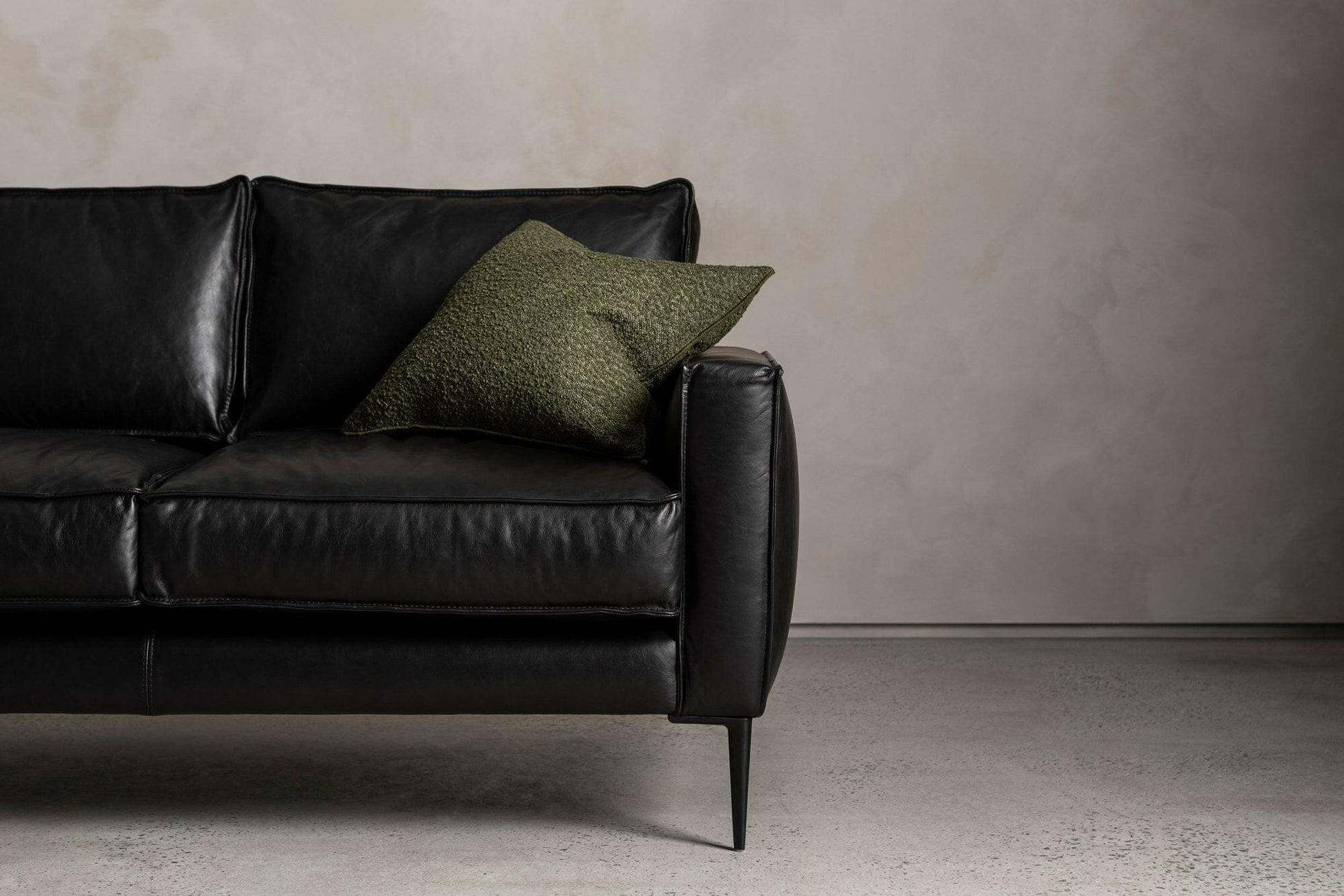 LEATHER SOFA.